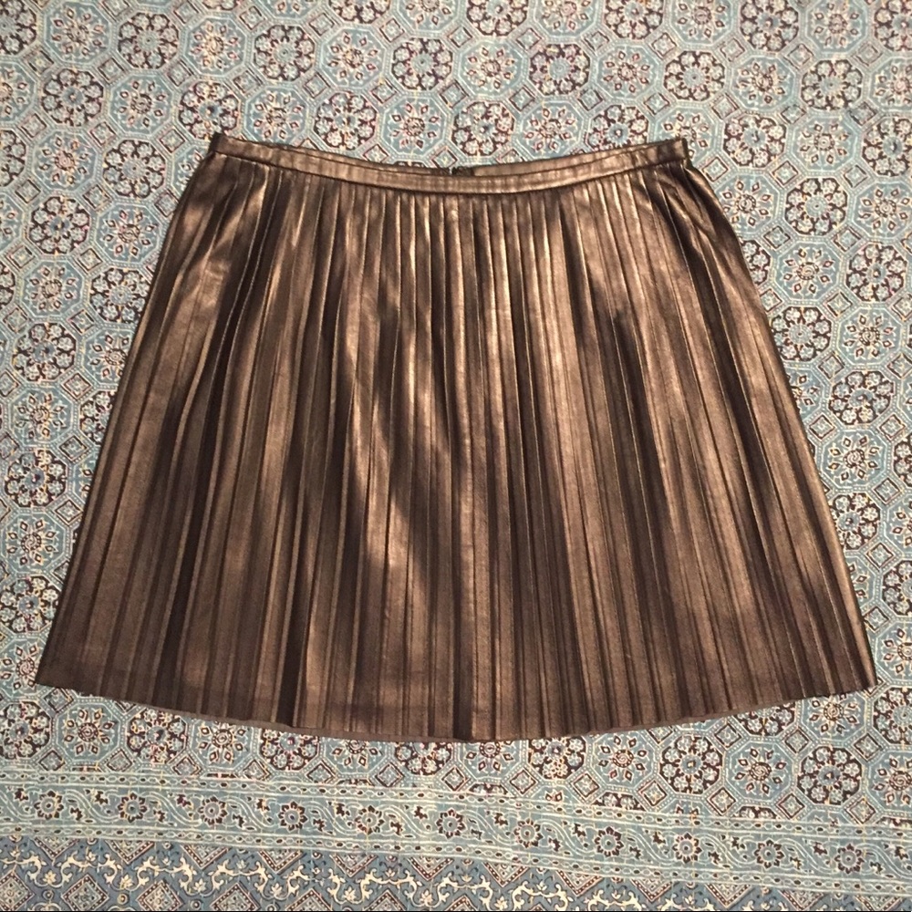 Madewell Black Leather Skirt, Size 12